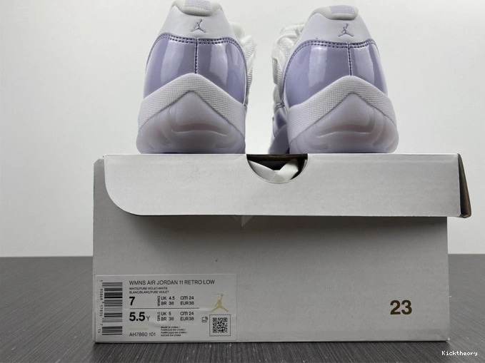 Kick Theory AH7860-101 Low WMNS Air Pure Jordan 11 Violet 0821